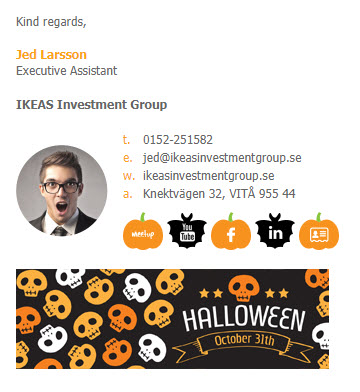 halloween email signature template