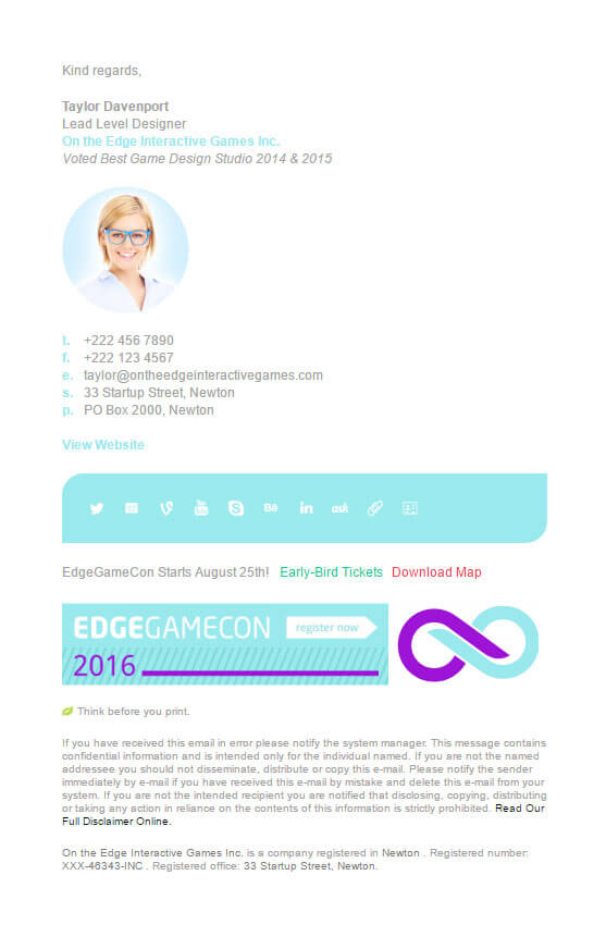 Market Me Email Signature Template