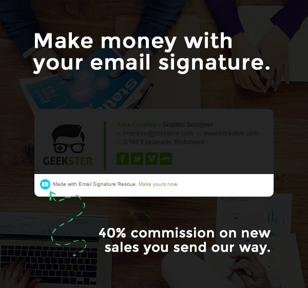 affiliate make money email signature