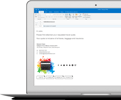 email signatures for event organizers