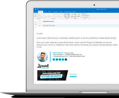 email signatures for personal trainers
