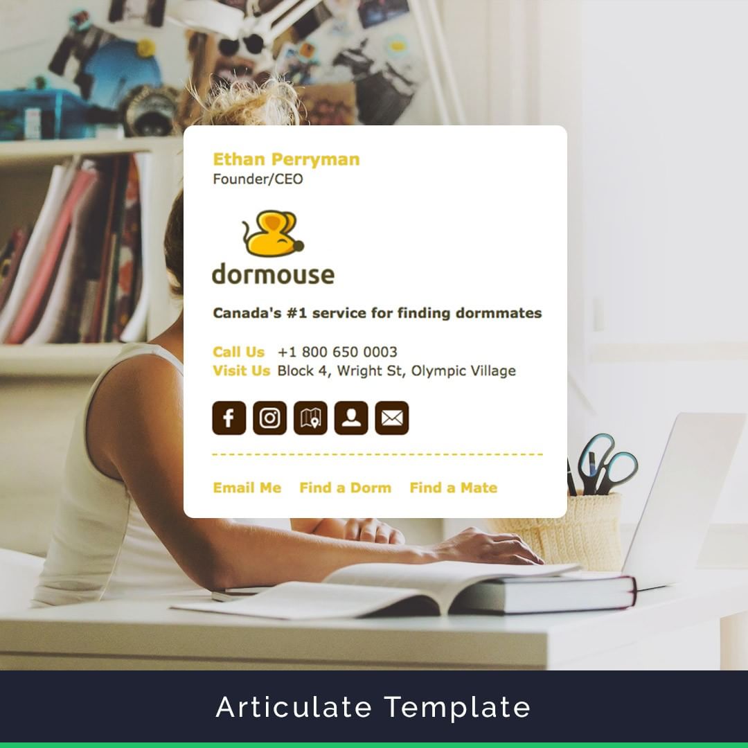 example articulate template mobile optimized email signature