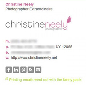 Div Party Email Signature Template