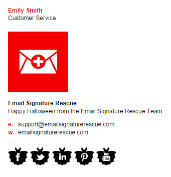 halloween email signature