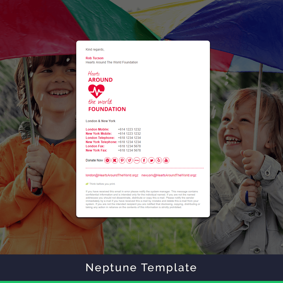 Neptune Email Signature Template