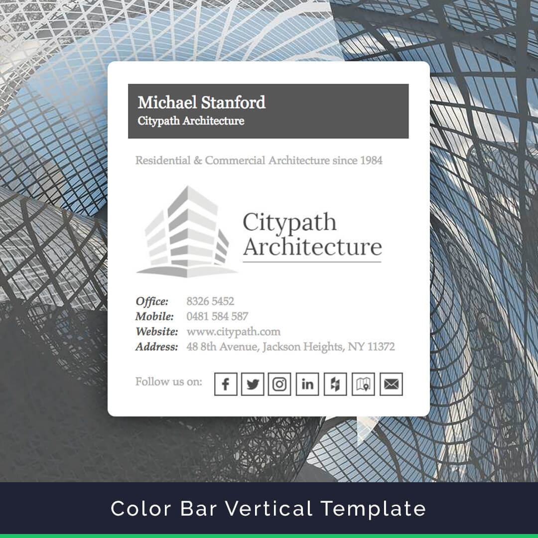 Colorbar Email Signature Template