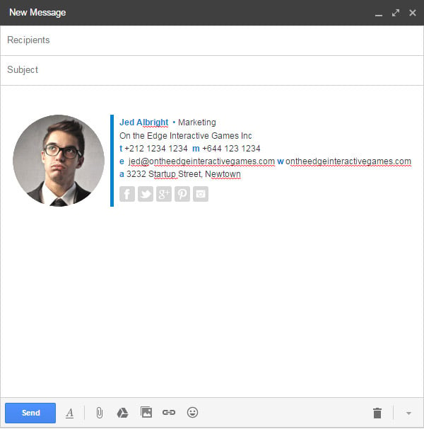 gmail rich text on