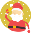 Santa Christmas Icon 2014