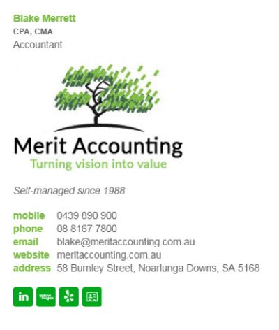 Email Signatures for Accountants - Div Party Template