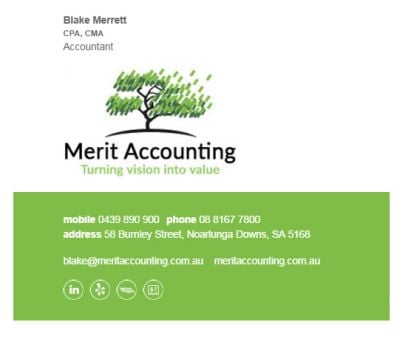 Email Signatures for Accountants - Understated Template