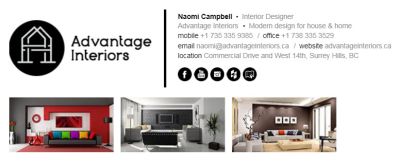 Email Signatures for Interior Designers - The Professional Template
