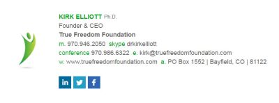 True Freedom Foundation - Horizontal Template