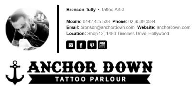 Professional Email Signatures for Tattoo Artists - The Professional Template